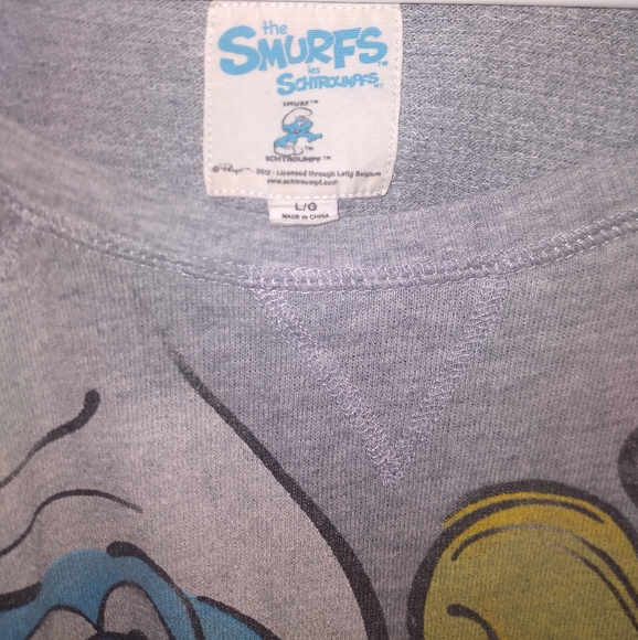 Retro Smurfs Unisex Size Large Lightweight Sweater - Picture 2 of 2